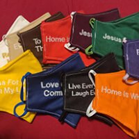 Custom Embroidered Inspirational Masks by "Mom"