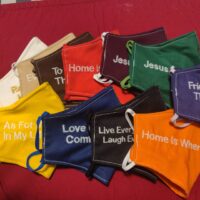 Custom Embroidered Inspirational Face Masks By "Mom"