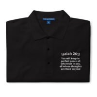 Isaiah 26:3 Premium Polo Verse Shirt