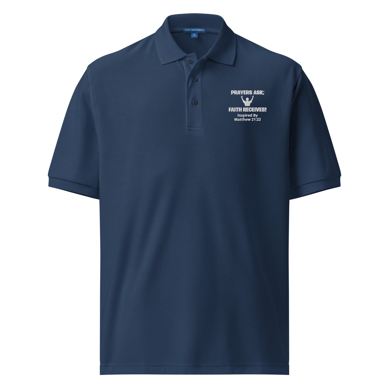 Matthew 21:22 Inspired Polo Verse Shirt - Image 3