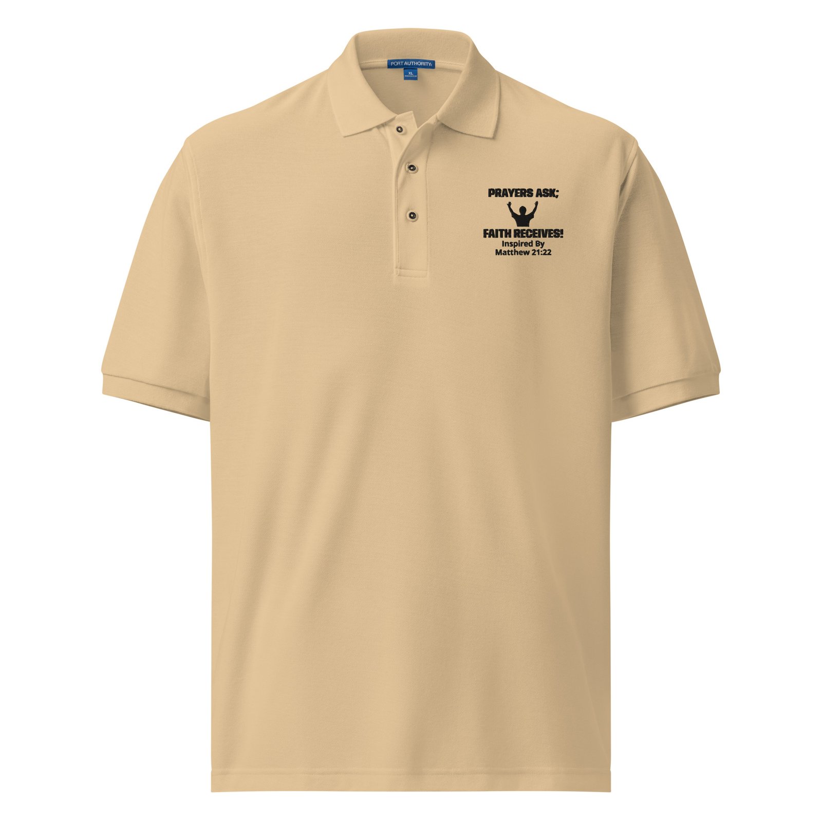 Matthew 21:22 Inspired Polo Verse Shirt - Image 4