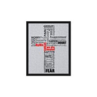 By His Stripes - Framed Canvas